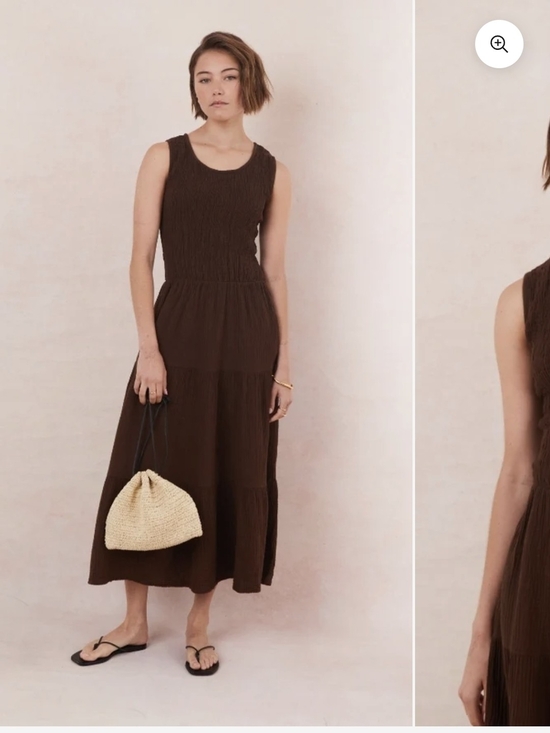 Charli Dresses & Skirts - Charli-Mel Cotton Dress in Espresso- M/L